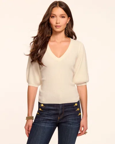 Ramy Brook Cassidee Cashmere Sweater In White