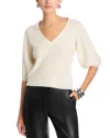 Ramy Brook Cassidee Cashmere V Neck Sweater In White