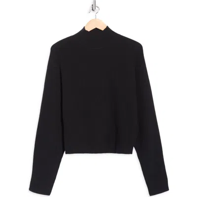 Ramy Brook Cassidy Mock Neck Wool Sweater In Black