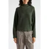 Ramy Brook Cassidy Mock Neck Wool Sweater In Dark Sage
