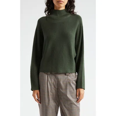 Ramy Brook Cassidy Mock Neck Wool Sweater In Dark Sage