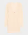 Ramy Brook Crochet Cassie Coverup Mini Dress In Pink