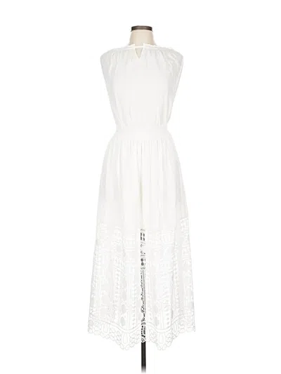 Pre-owned Ramy Brook Casual Dress In White
