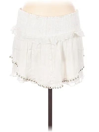 Pre-owned Ramy Brook Casual Skirt In White