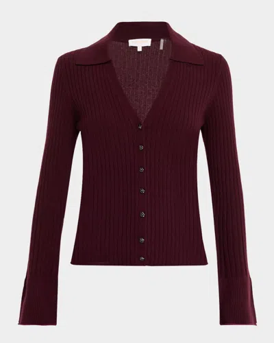 RAMY BROOK CATHY RIBBED CASHMERE CARDIGAN