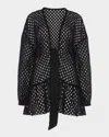 Ramy Brook Caya Eyelet-embroidered Sun Dress Coverup In Black
