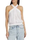 Ramy Brook Cecila Halter Top In White In White