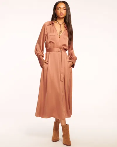 RAMY BROOK CECILIA BELTED MIDI DRESS