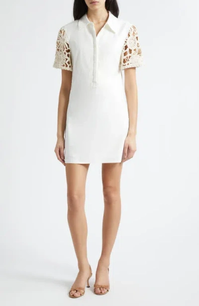 Ramy Brook Celine Linen Blend Minidress In White