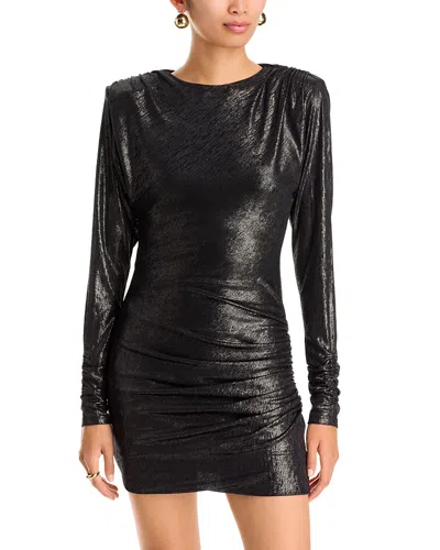 Ramy Brook Celine Ruched Mini Dress In Black