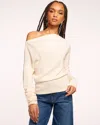 Ramy Brook Chance One-shoulder Wool Sweater In Ivory