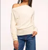 Ramy Brook Chance One-shoulder Wool Sweater In Multi