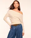 Ramy Brook Chance Wool Off-the-shoulder Sweater In Neutral