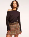 Ramy Brook Chance Wool Off The Shoulder Sweater In Desert Brown
