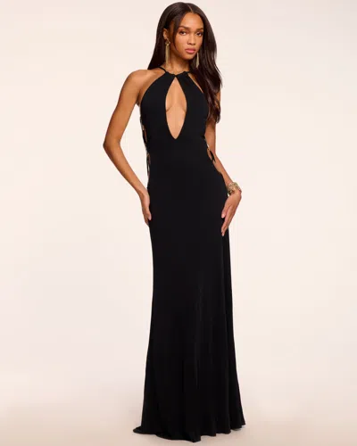 Ramy Brook Charlotte Jersey Cutout Gown In Black