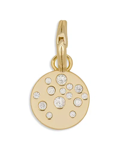 Ramy Brook Charms Pave Sparkle Disc Charm In Burgundy