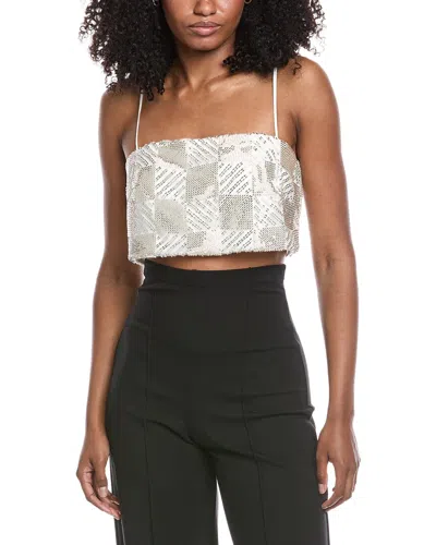 Ramy Brook Chase Bandeau Top In Metallic