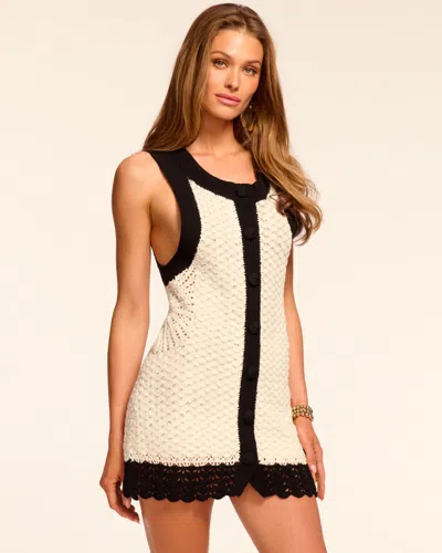 Ramy Brook Chelsea Colorblock Knit Mini Dress In Ivory Colorblock
