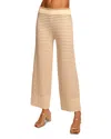 Ramy Brook Cher Knit Pant In Sandstone/ivory Stripe