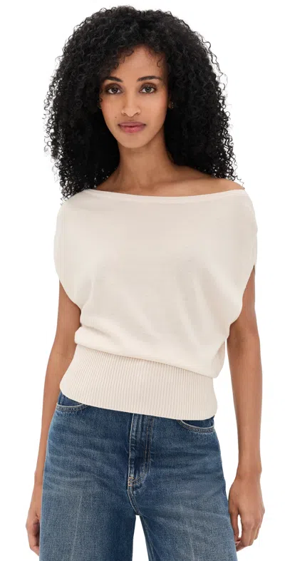 Ramy Brook Chet Sweater Bone In Brown