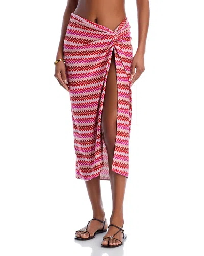 Ramy Brook Chevron Xana Cover-up Skirt