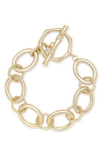 Ramy Brook Chiara Goldtone Bamboo Link Bracelet