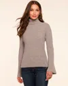 Ramy Brook Christina Cashmere Turtleneck Sweater In Gray
