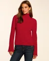 Ramy Brook Christina Cashmere Turtleneck Sweater In Red