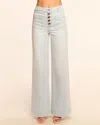 Ramy Brook Cindy High-rise Wide Leg Jean In Metallic