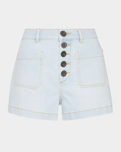 Ramy Brook Cindy Button Fly High Waist Denim