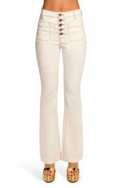Ramy Brook Stitched Cindy Jeans In White With Baja Brown