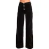 Ramy Brook Cindy Velvet Wide Leg Pants In Black