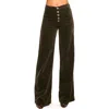 Ramy Brook Cindy Velvet Wide Leg Pants In Green