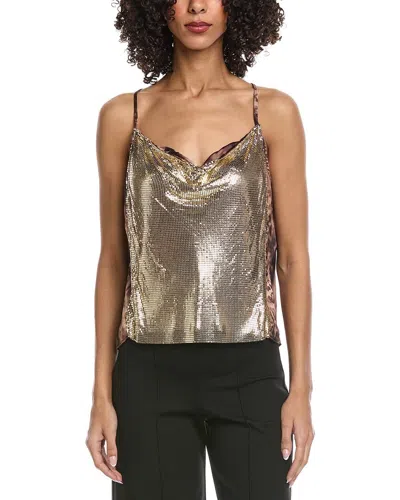 Ramy Brook Cintia Chainmail Tank Top In Leopard Chainmail