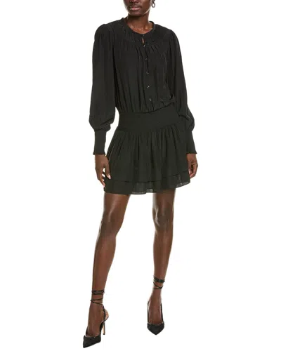 Ramy Brook Clarinda Drop-waist Mini Dress In Blue