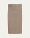 Ramy Brook Clarissa Plaid Midi Skirt In Pinot Noir Phoenix