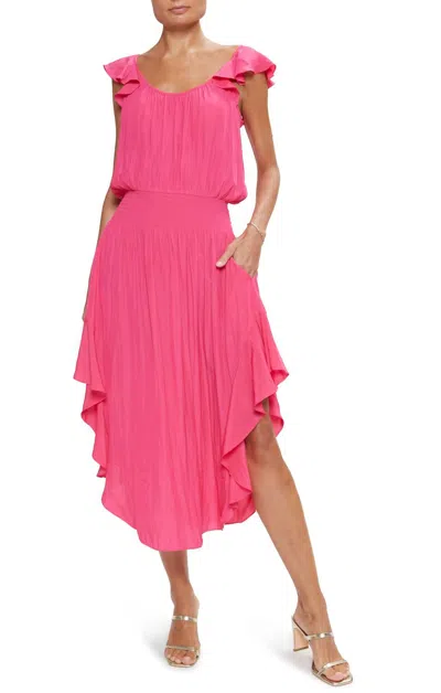 Ramy Brook Clementine Midi Dress In Pink Petunia