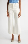 Ramy Brook Clifford Crop Flare Leg Jeans In White