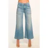 Ramy Brook Cropped Clifford Wide Leg Jean In Light Wash