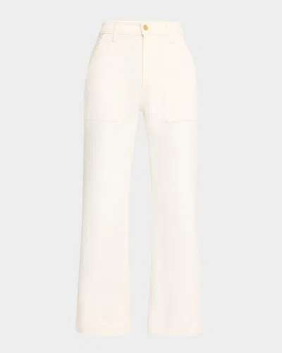 Ramy Brook Clifford Wide-leg Jeans In White