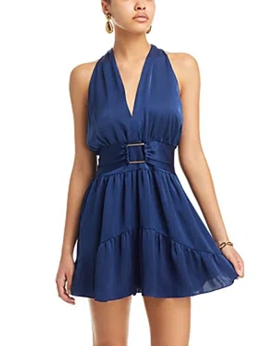 Ramy Brook Clover Fit And Flare Dress In Spring Navy