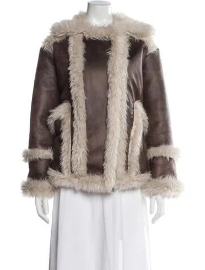 Pre-owned Ramy Brook Coat In Neutral