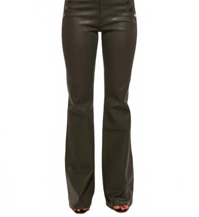 Ramy Brook Coated Helena Pant In Deep Olive In Brown