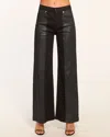 Ramy Brook Coated Vinnie Two-tone Jean In Coated Black