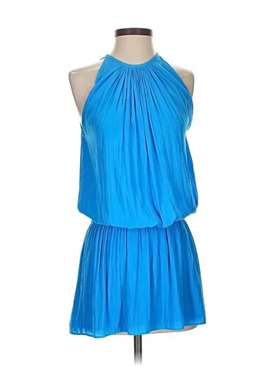 Pre-owned Ramy Brook Cocktail Dress In Blue