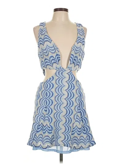 Pre-owned Ramy Brook Cocktail Dress In Blue