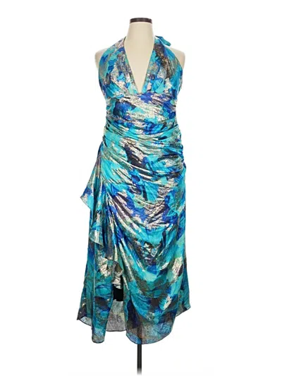 Pre-owned Ramy Brook Cocktail Dress In Blue