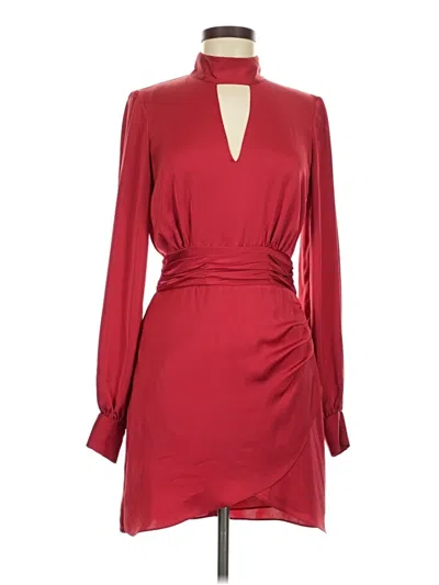 Pre-owned Ramy Brook Cocktail Dress In Burgundy