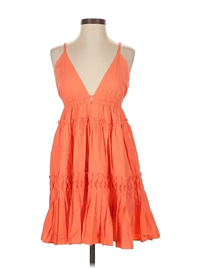 Pre-owned Ramy Brook Cocktail Dress In Orange