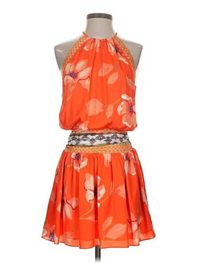 Pre-owned Ramy Brook Cocktail Dress In Orange